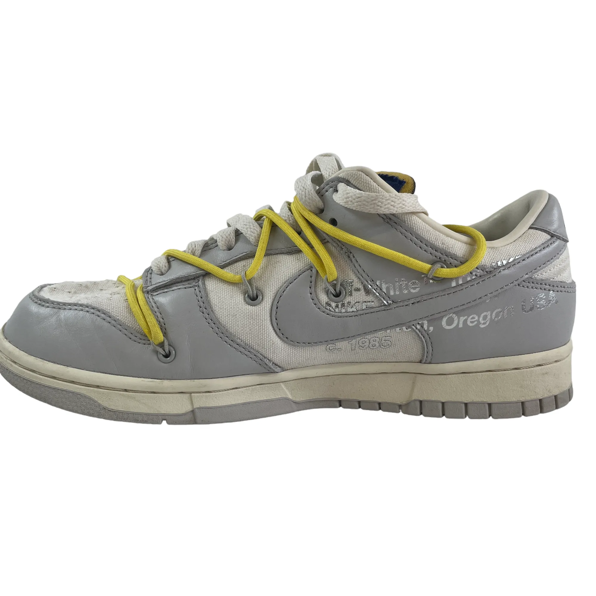 Men's Off White Dunks Lot 27 Low Trainers Grey Size EU 42.5 / UK 8.5