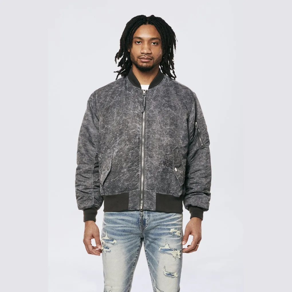 Men's Washed MA1 Bomber Jacket Black - Online Exclusive