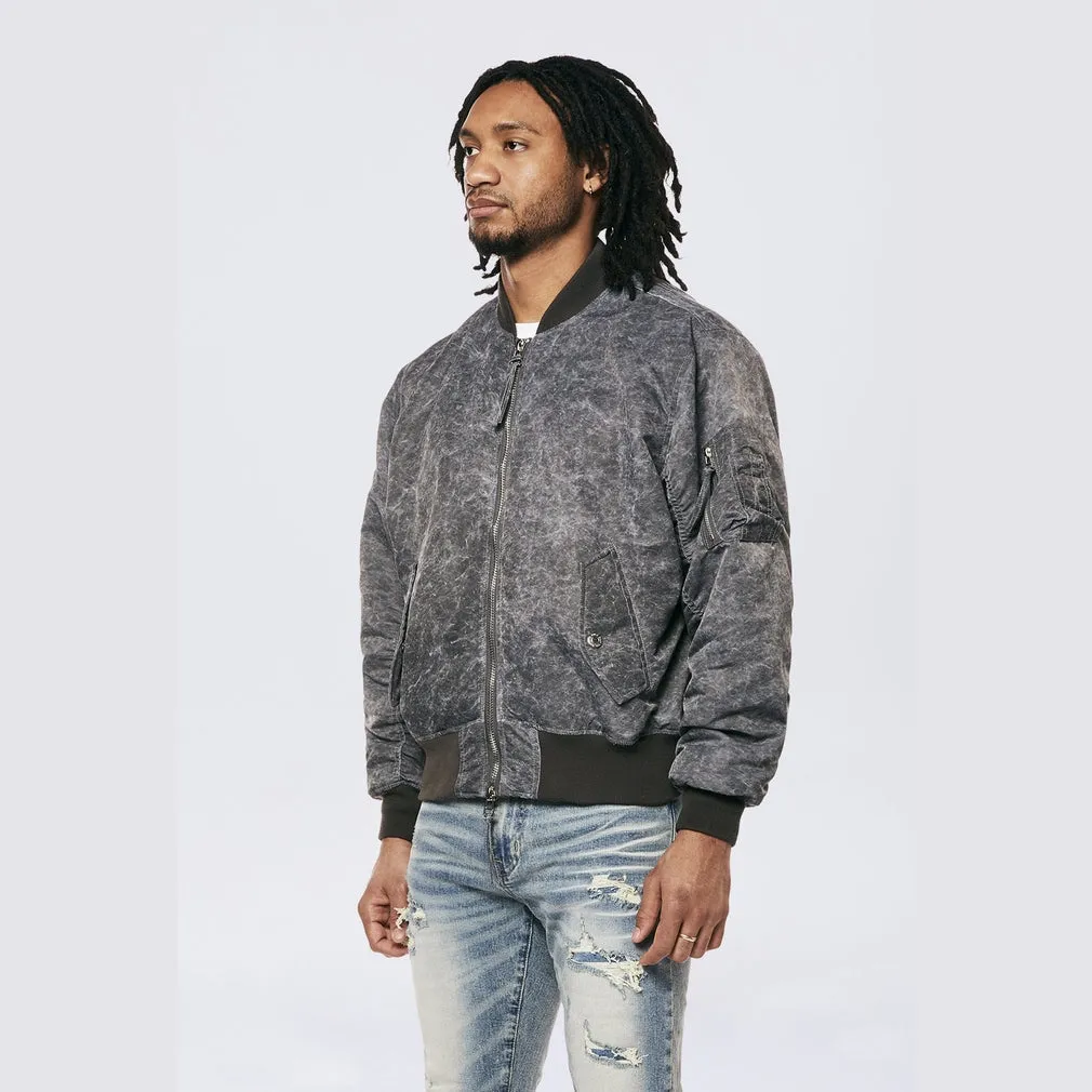 Men's Washed MA1 Bomber Jacket Black - Online Exclusive