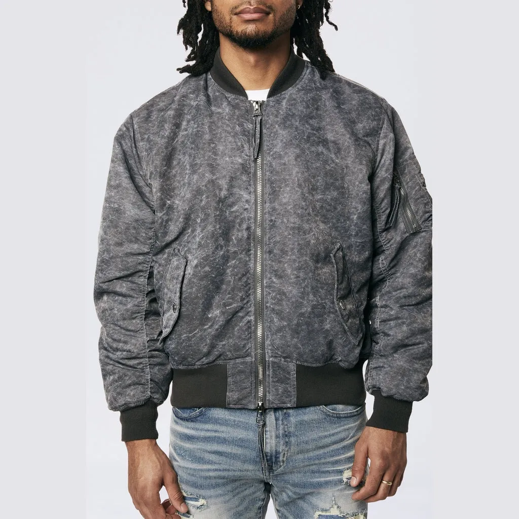 Men's Washed MA1 Bomber Jacket Black - Online Exclusive