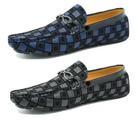 Mocassini uomo Class ecopelle nero blu scarpe calzature eleganti cerimonia