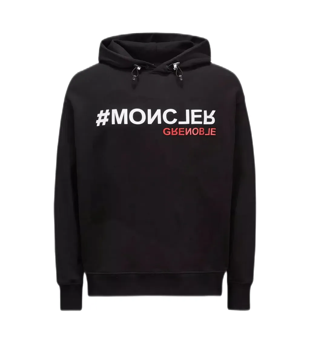 Moncler Grenoble - Sweat à capuche black à logo