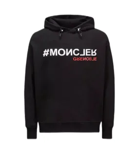 Moncler Grenoble - Sweat à capuche black à logo