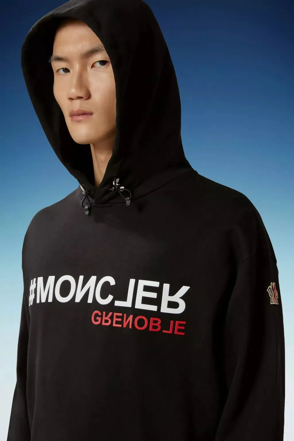 Moncler Grenoble - Sweat à capuche black à logo