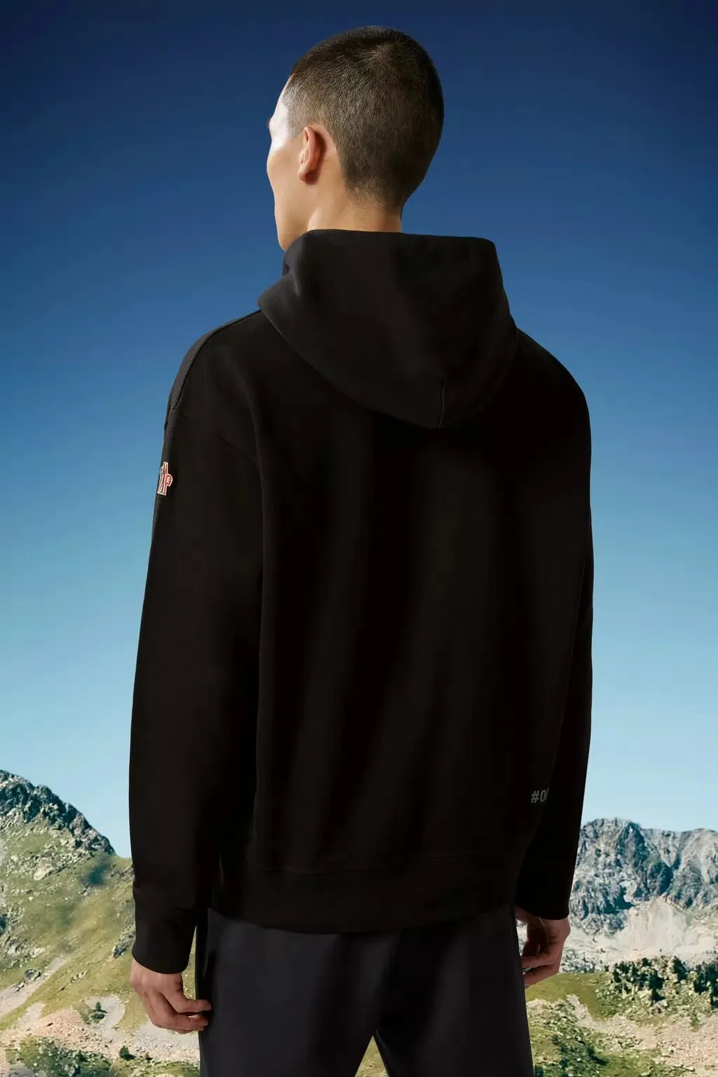 Moncler Grenoble - Sweat à capuche black à logo