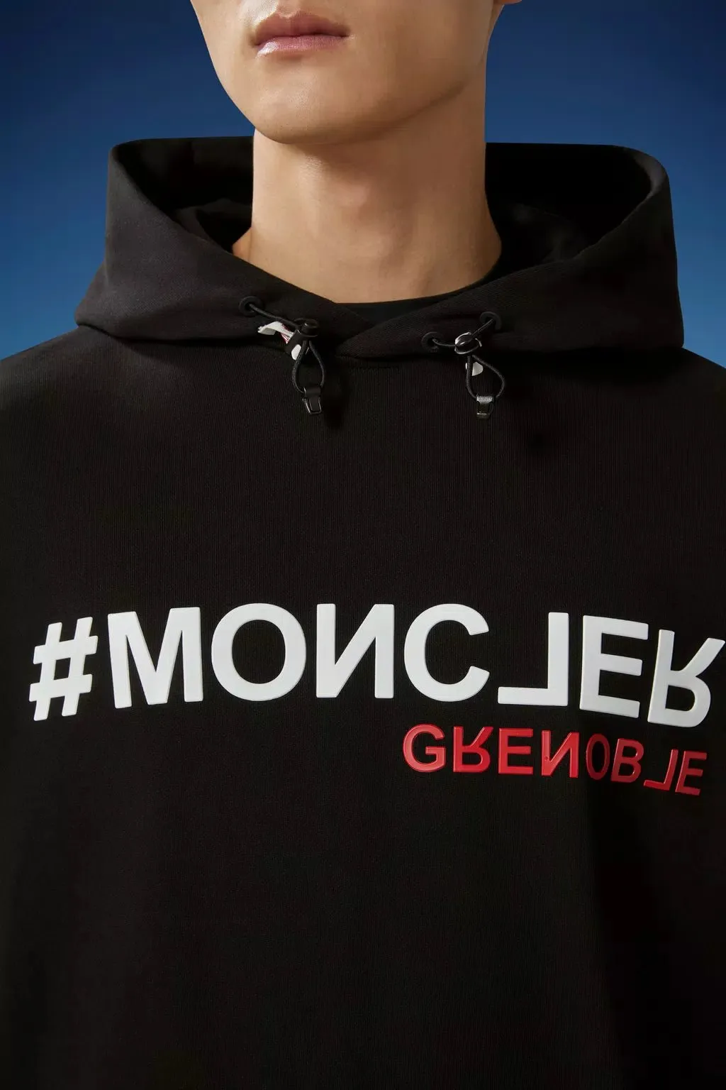 Moncler Grenoble - Sweat à capuche black à logo