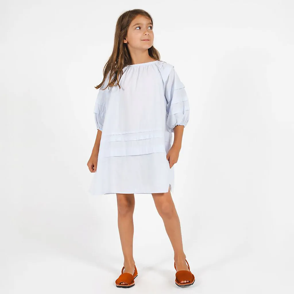 Morley Child Girl Ulani Dress Crush White Stripes