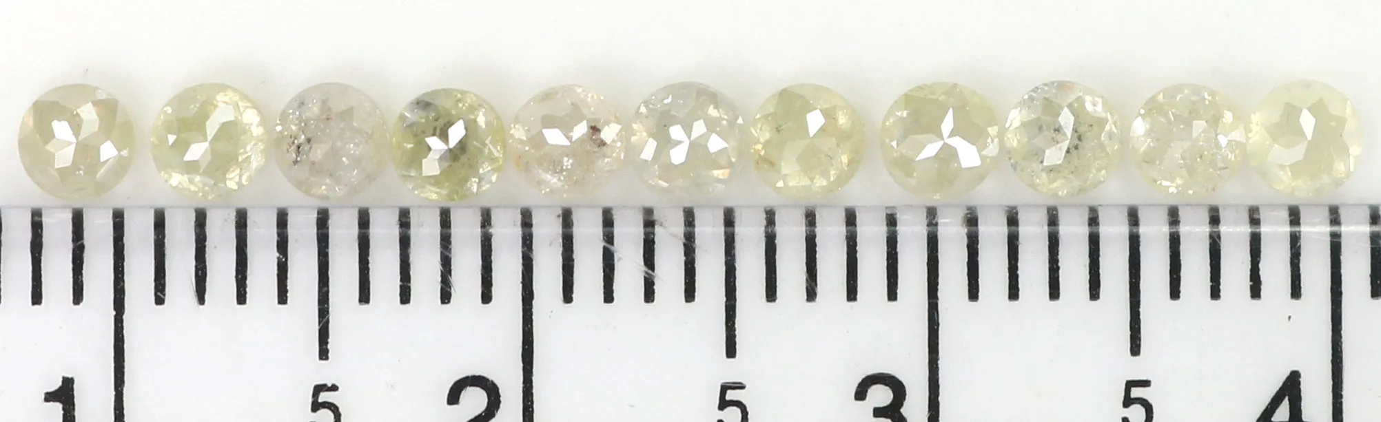 Natural Loose Rose Cut Salt Natural Loose Rose Cut Diamond Grey Color 1.44 CT 2.80 MM Round Rose Cut Shape Diamond L6349Pepper D