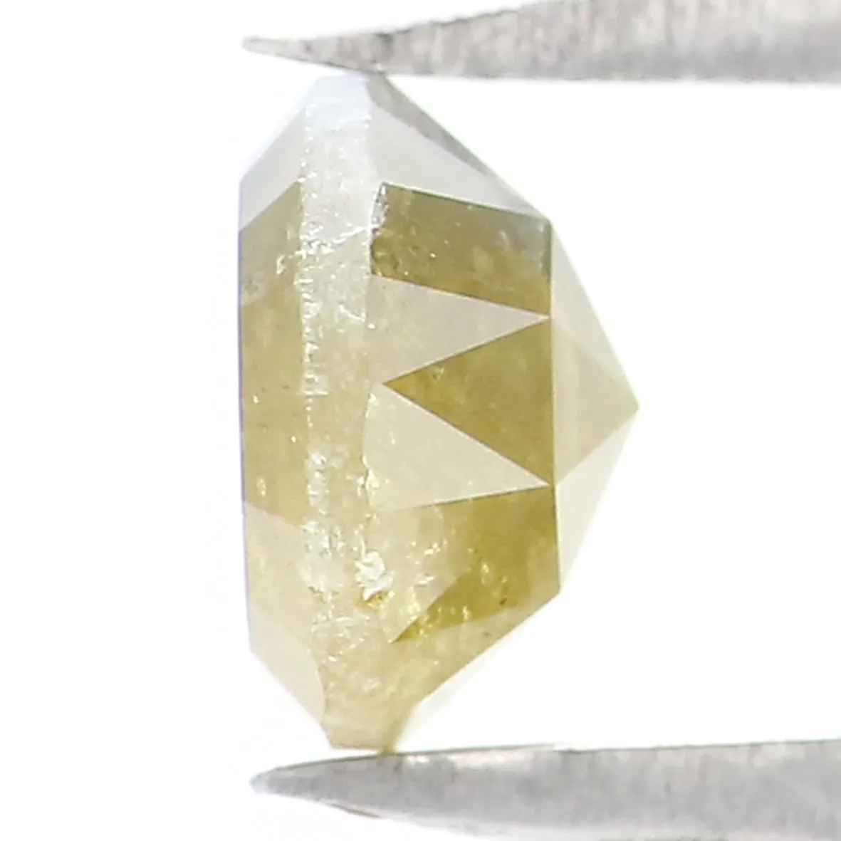 Natural Loose Rose Cut Yellow Color Diamond 0.70 CT 5.20 MM Round Rose Cut Shape Diamond L7810