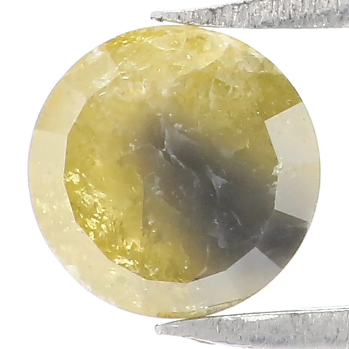 Natural Loose Rose Cut Yellow Color Diamond 0.70 CT 5.20 MM Round Rose Cut Shape Diamond L7810