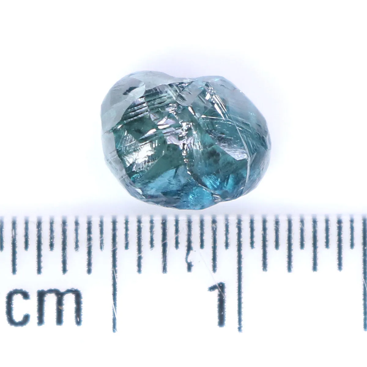 Natural Loose Rough Blue Color Diamond 1.49 CT 7.07 MM Rough Irregular Cut Diamond KDL2274