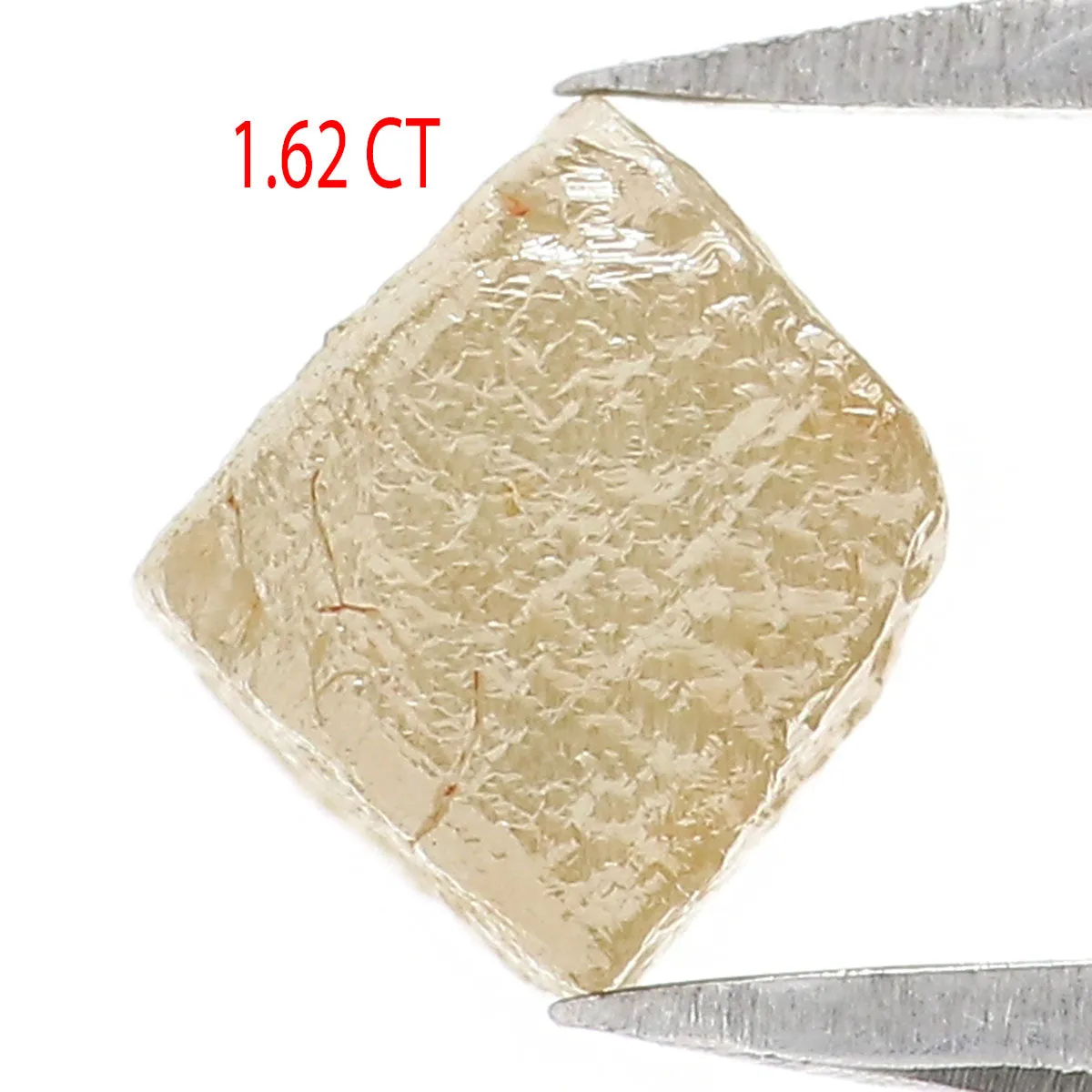 Natural Loose Rough Diamond Yellow Color 1.62 CT 5.00 MM Rough Irregular Cut Diamond L5205