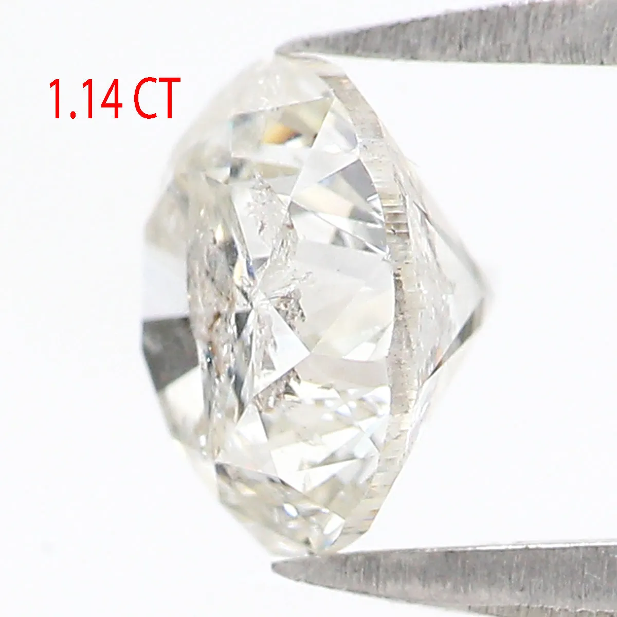 Natural Loose Round Brilliant Cut Diamond White - G Color 1.14 CT 6.36 MM Round Shape Rose Cut Diamond L2582