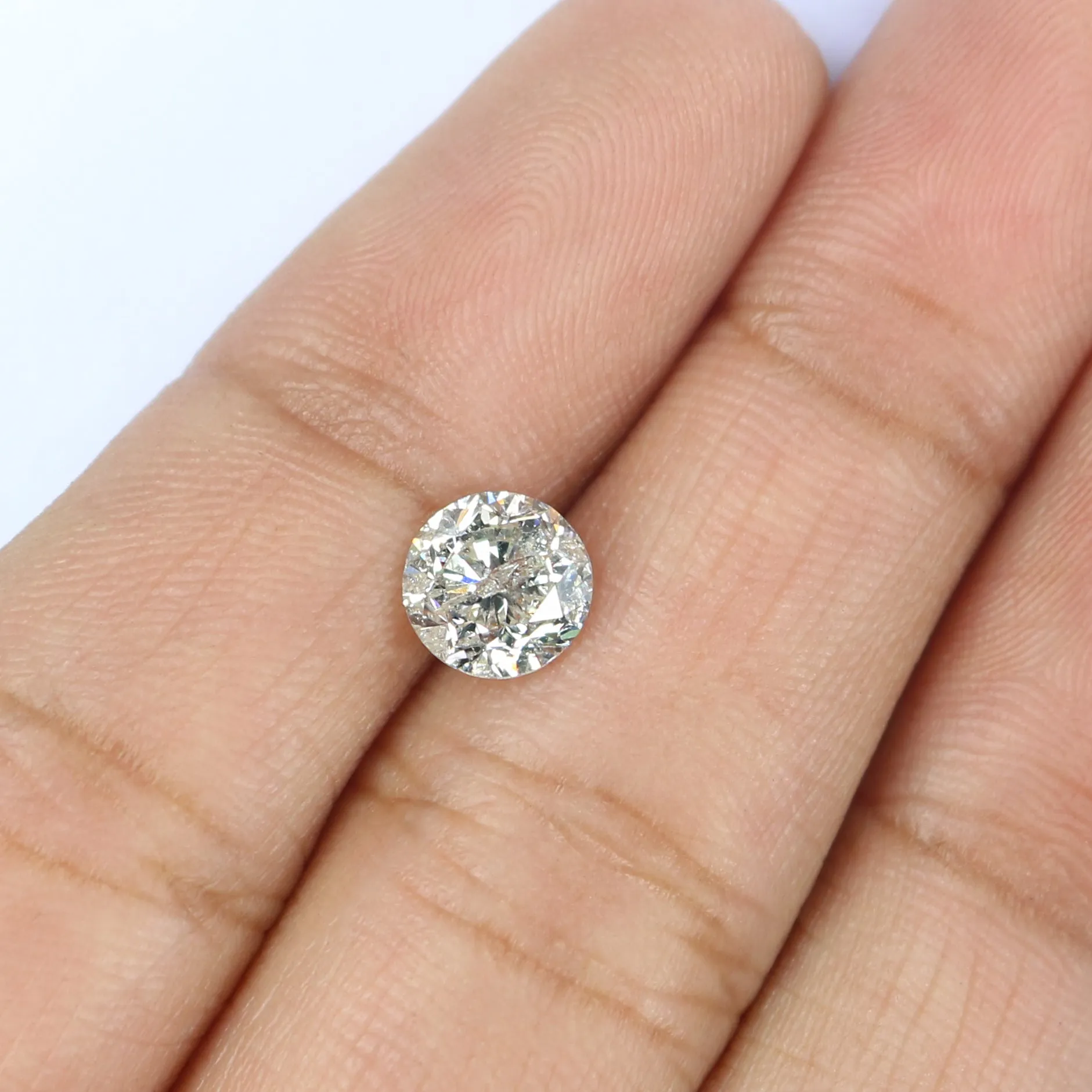 Natural Loose Round Brilliant Cut Diamond White - G Color 1.14 CT 6.36 MM Round Shape Rose Cut Diamond L2582