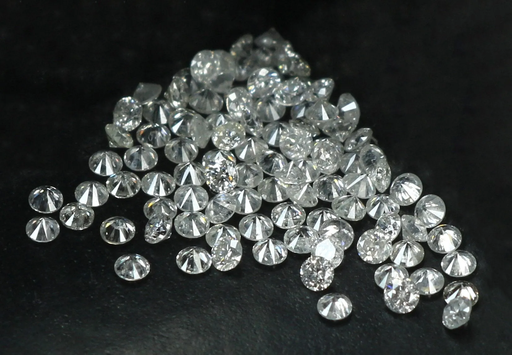 Natural Loose Round Diamond G H White Color I1 I3 Clarity 100 Pcs Lot 0.70 To 0.80 MM Size Q02