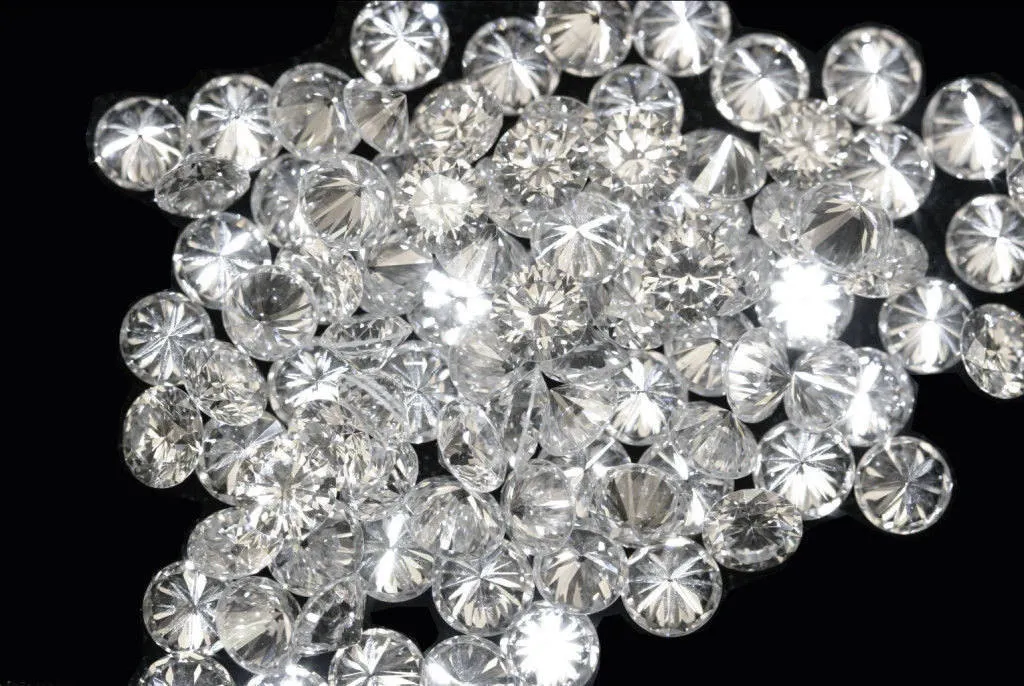 Natural Loose Round Diamond G H White Color I1 I3 Clarity 100 Pcs Lot 0.70 To 0.80 MM Size Q02