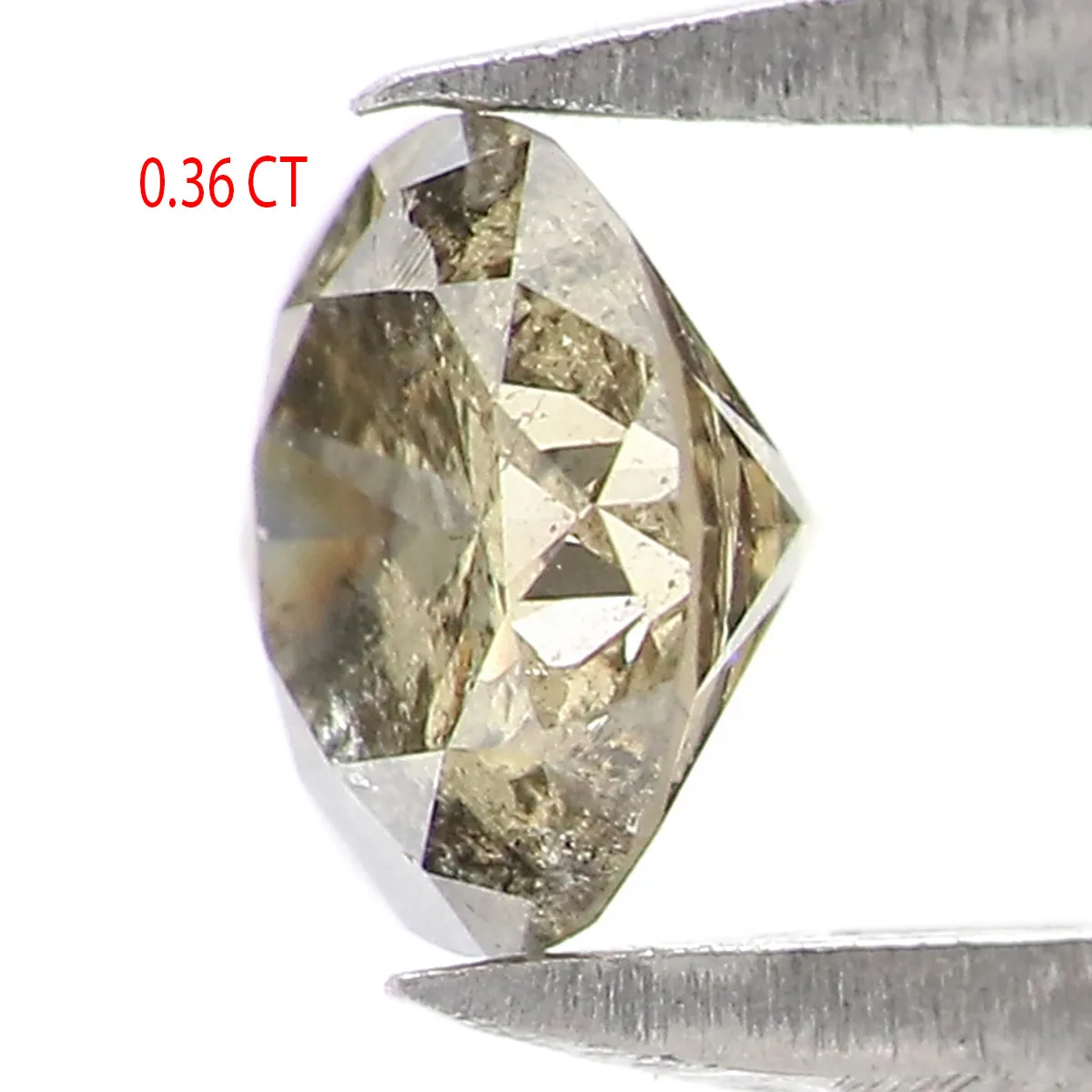 Natural Loose Round Light Green Color Diamond 0.36 CT 4.63 MM Round Shape Brilliant Cut Diamond KR2595