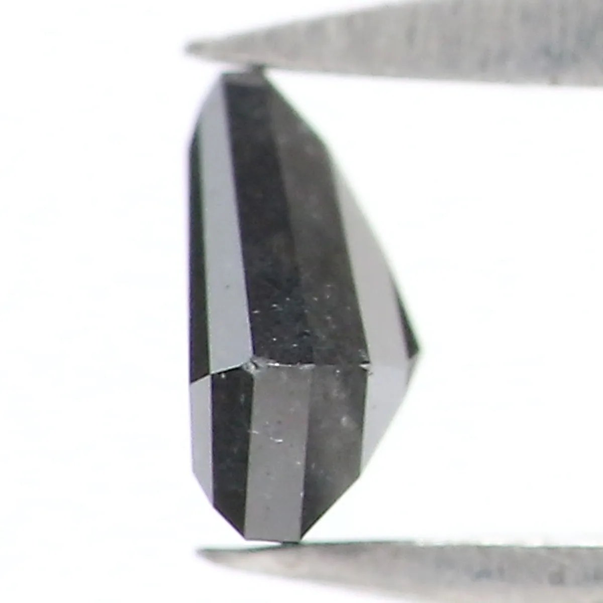 Natural Loose Shield Salt And Pepper Diamond Black Grey Color 0.35 CT 4.22 MM Shield Shape Rose Cut Diamond KR2577