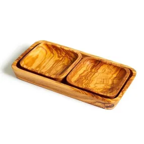 Natural Olive Wood - Set of Dishes