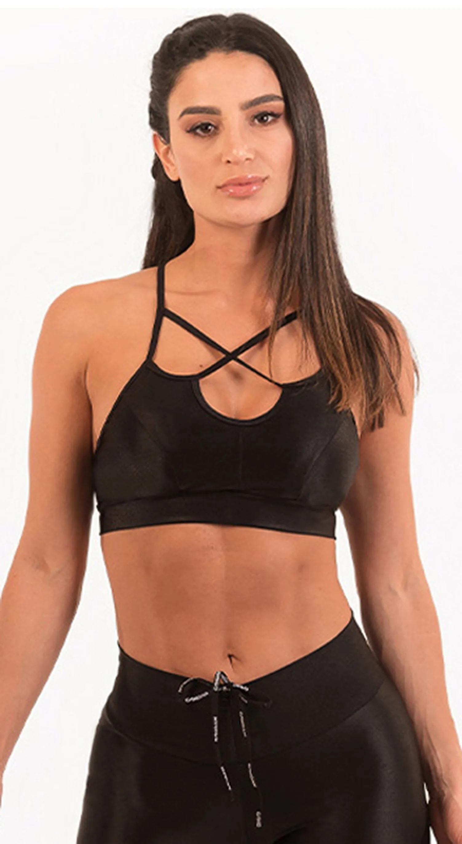 Nicoly Sports Bra - Shiny Black