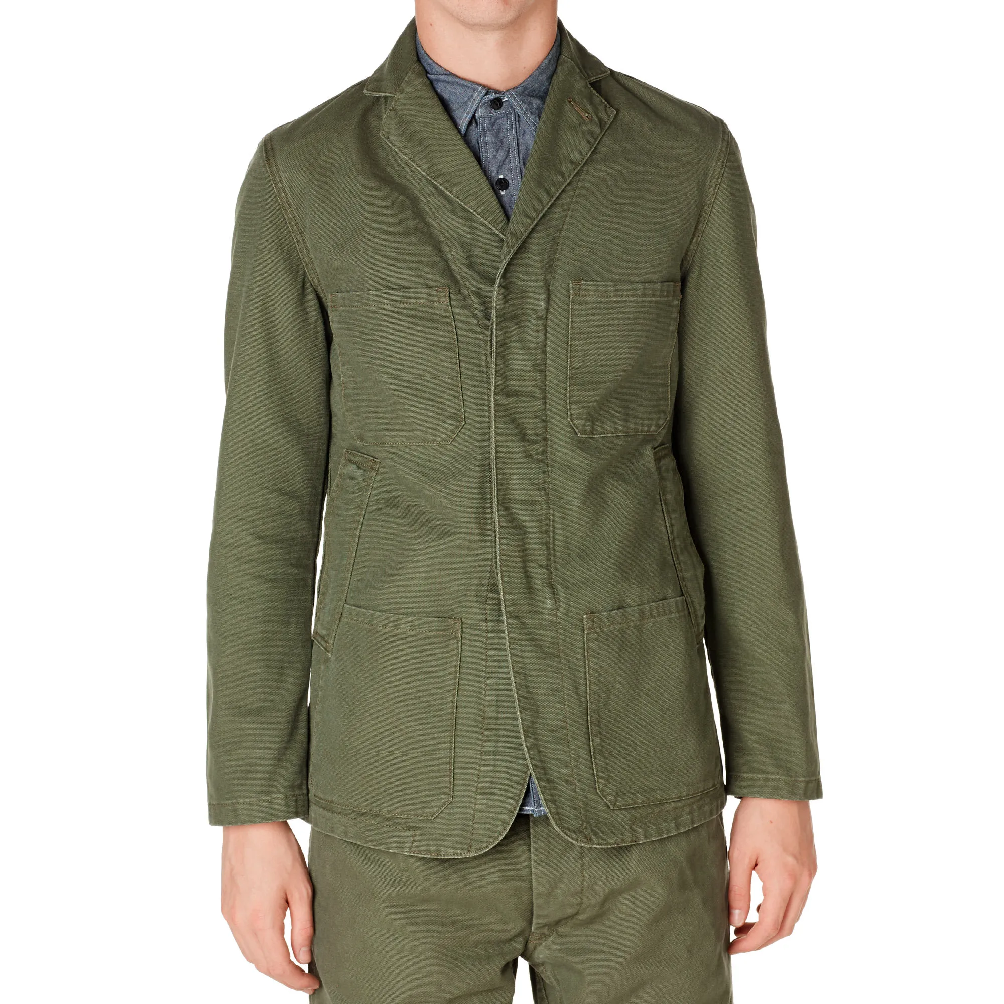 Nigel Cabourn x Lybro 6 Pocket Work JacketArmy Canvas