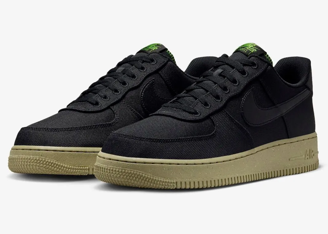 Nike Air Force 1 Low Black Neutral Olive Chlorophyll FJ4160-001