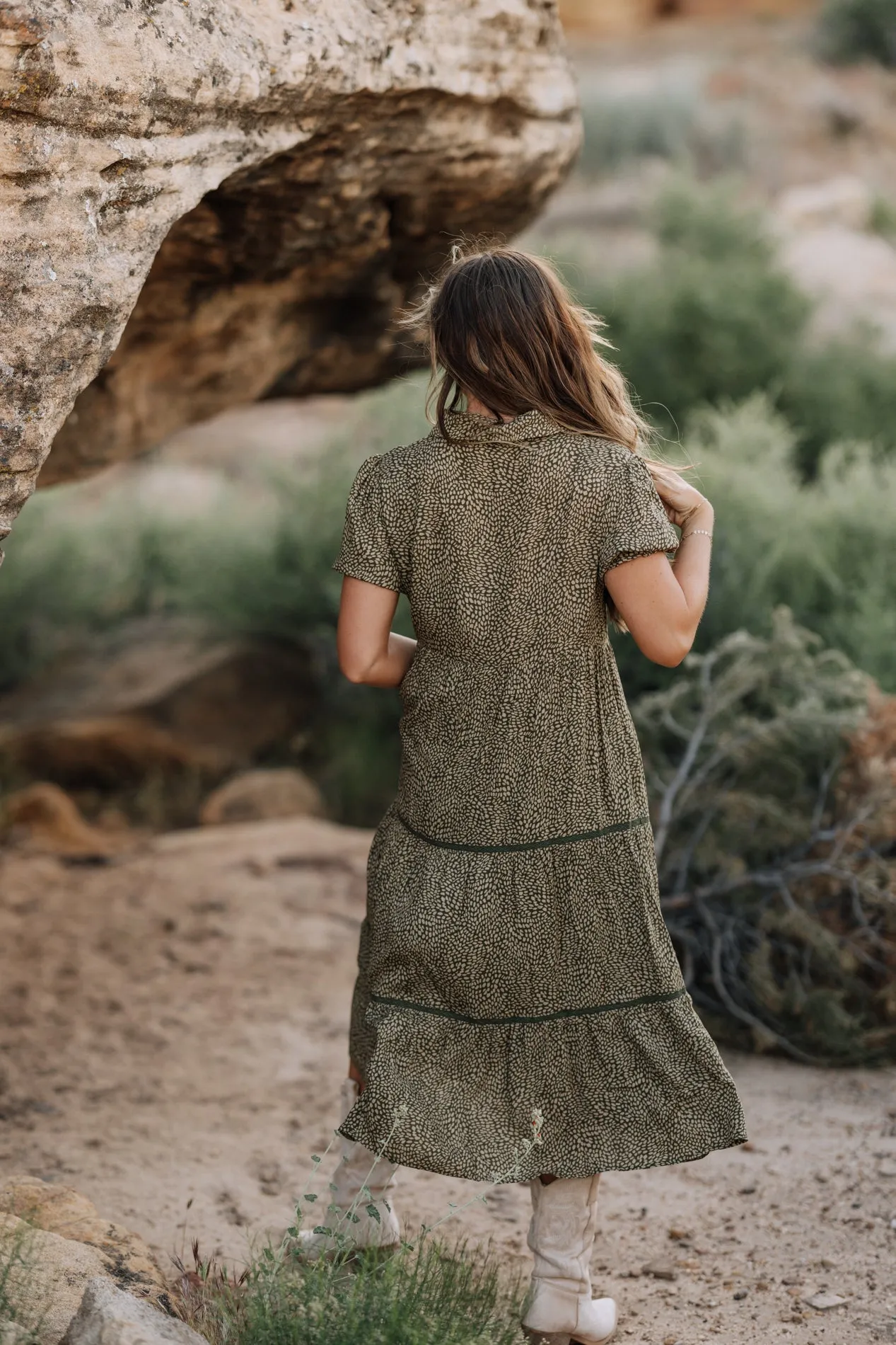 Nina Dress in Olive