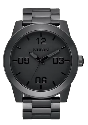 Nixon - Corporal Stainless Steel Watch - All Gunmetal/Black