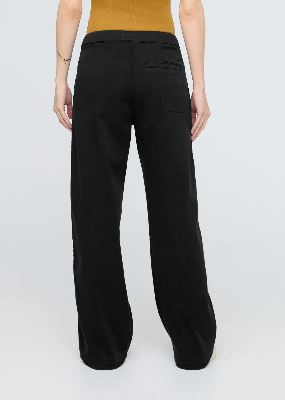 No Sweat Wide Leg Pant - Black