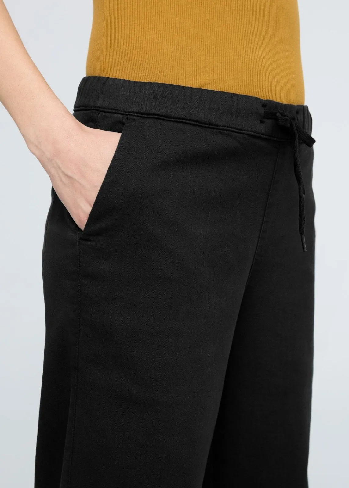 No Sweat Wide Leg Pant - Black