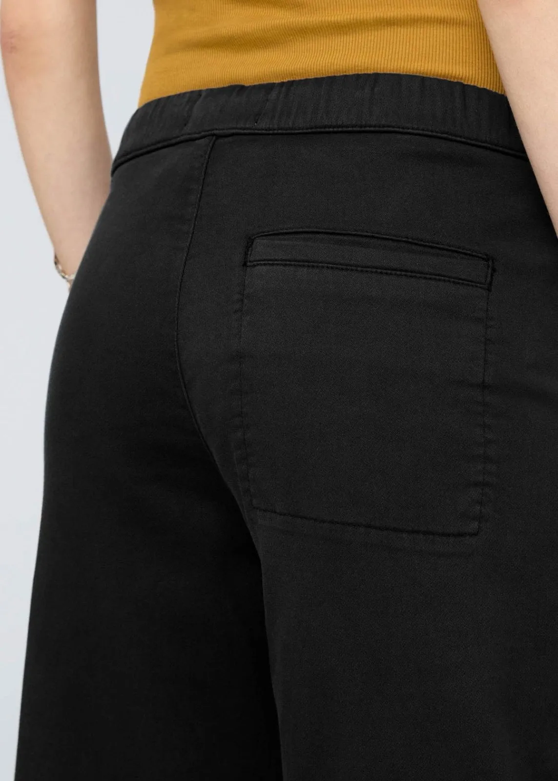 No Sweat Wide Leg Pant - Black