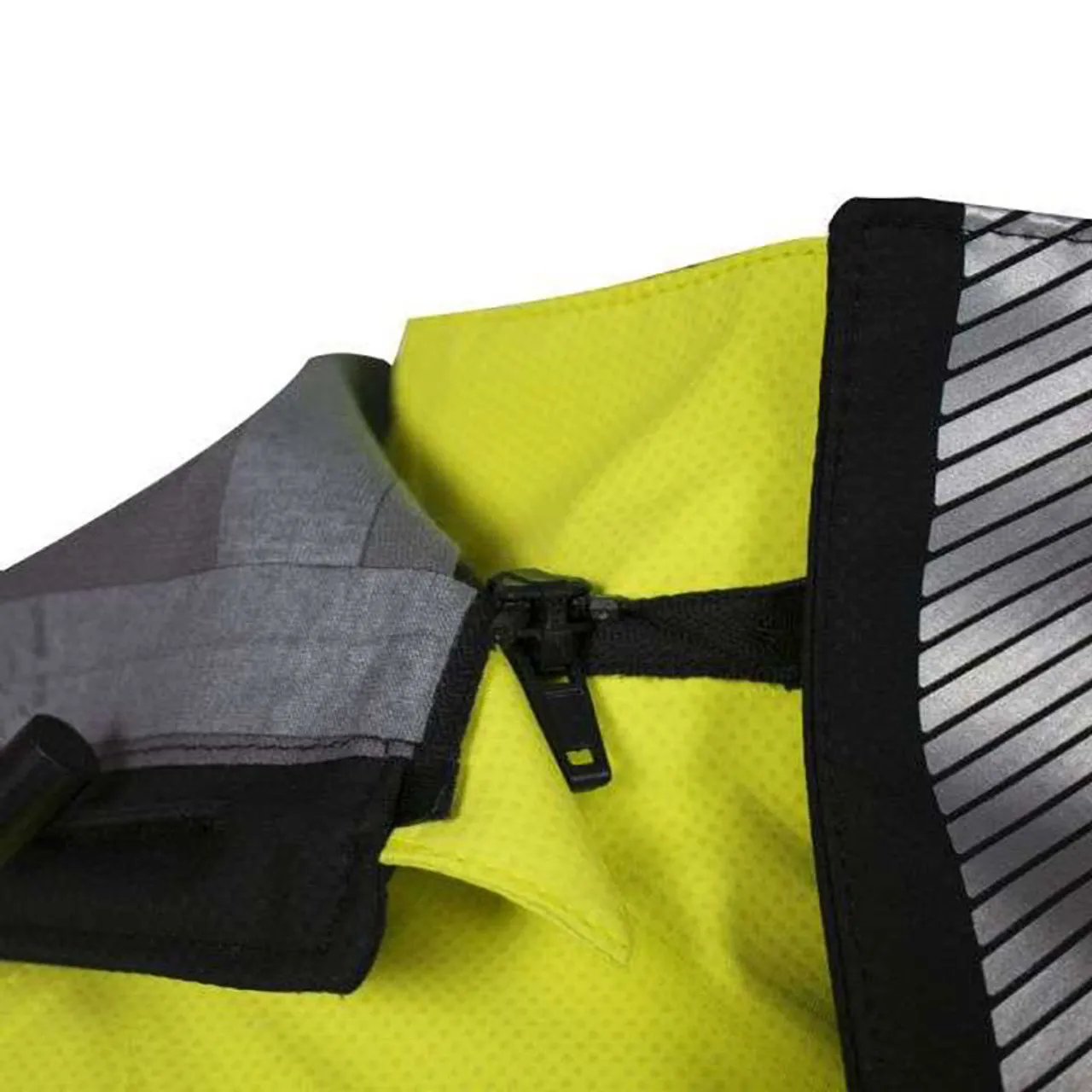 NSA FR Class 3 Hi Vis Yellow Hydrolite Storm Made in USA Jacket with Segmented Tape HYDRO2JACK-YB