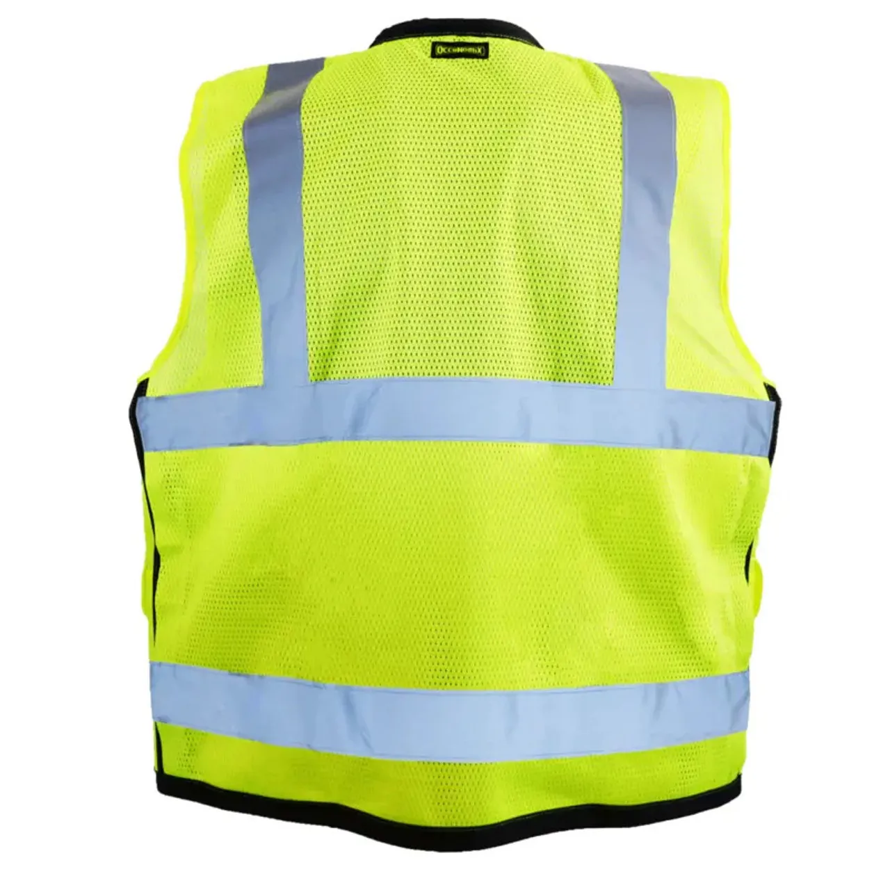 Occunomix Class 2 Hi Vis 9 Pocket Solid Polyester Surveyors Vest Yellow - Orange LUX-SSFS