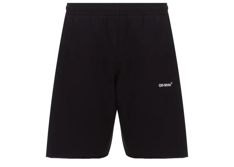 Off-White Caravaggio Arrow Sweat Shorts 'Black'