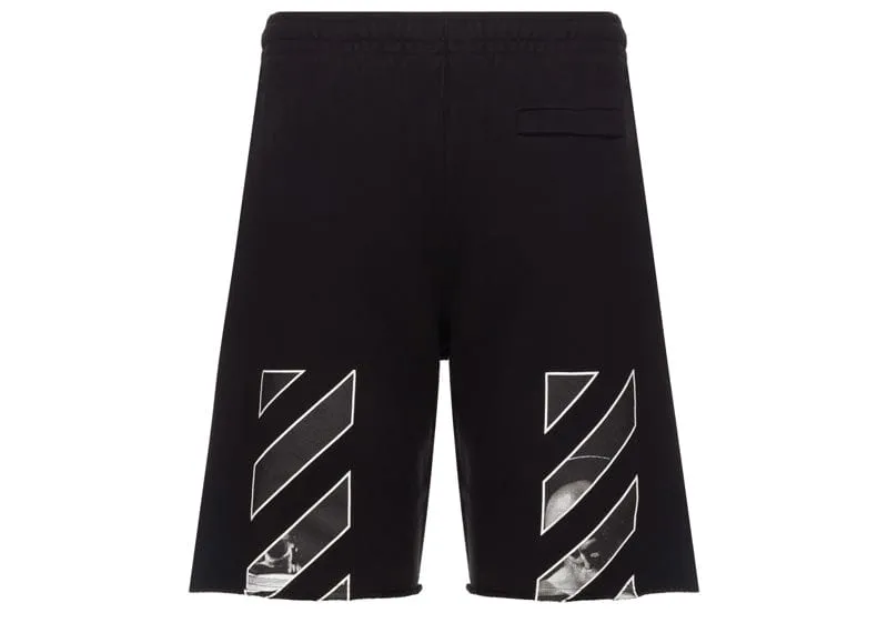 Off-White Caravaggio Arrow Sweat Shorts 'Black'