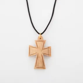 Olive Wood Cross Necklace