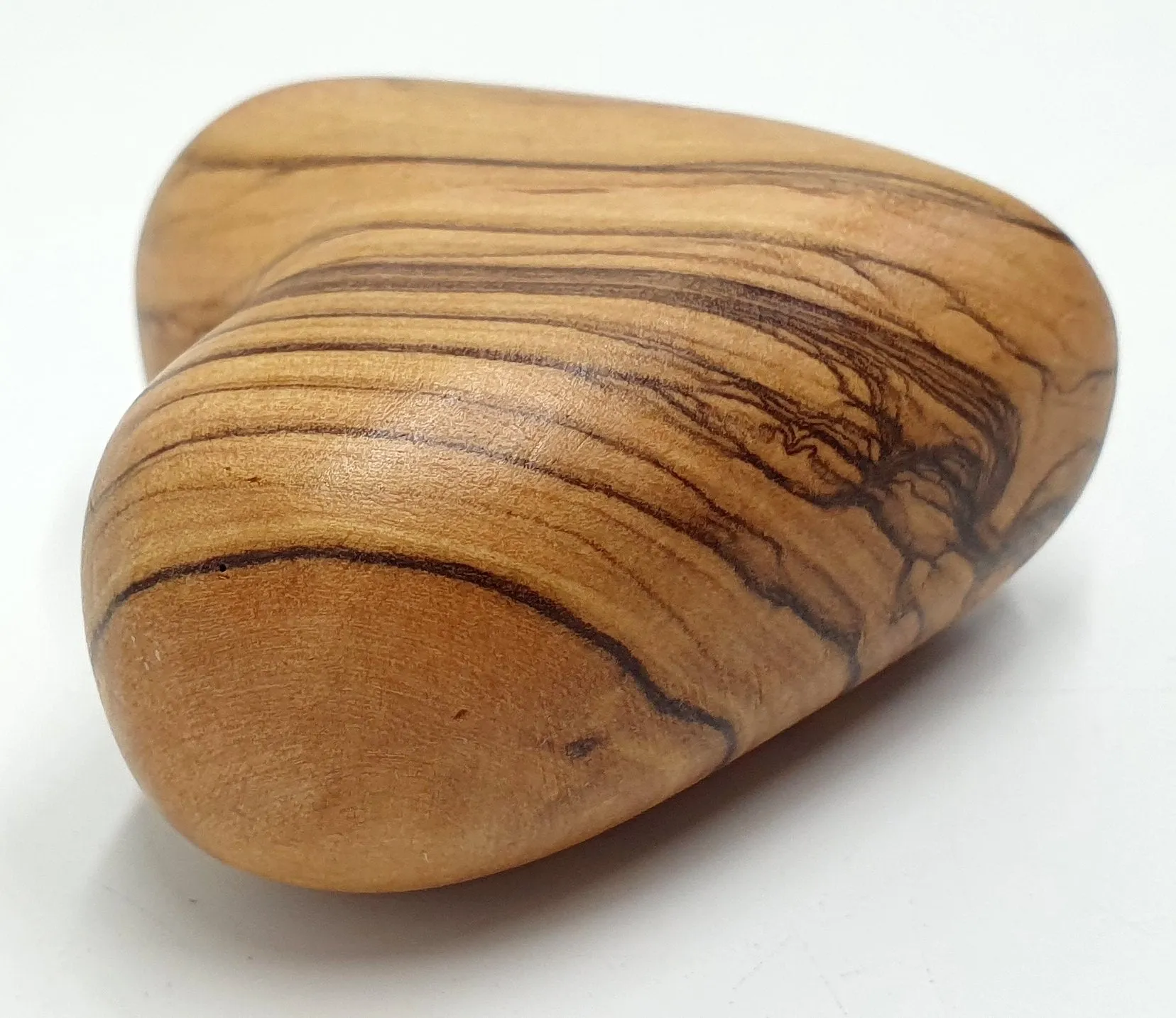 Olive Wood Heart from Bethlehem - 1.9 Inches, Zuluf Crafted Gift for Weddings, Valentines, and Expressing Love