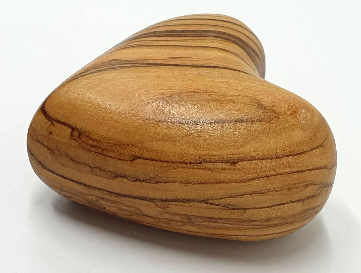 Olive Wood Heart from Bethlehem - 1.9 Inches, Zuluf Crafted Gift for Weddings, Valentines, and Expressing Love