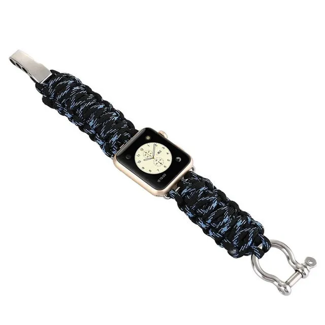 Paracord 550 Bolt Clasp Apple Watch Band for Series 3,4,5,6/ 38-44MM