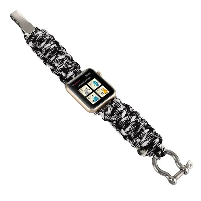 Paracord 550 Bolt Clasp Apple Watch Band for Series 3,4,5,6/ 38-44MM