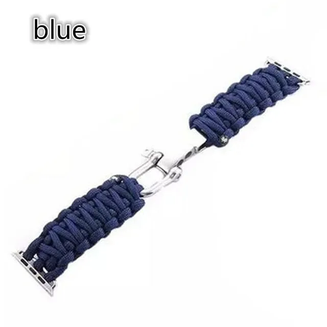 Paracord 550 Bolt Clasp Apple Watch Band for Series 3,4,5,6/ 38-44MM