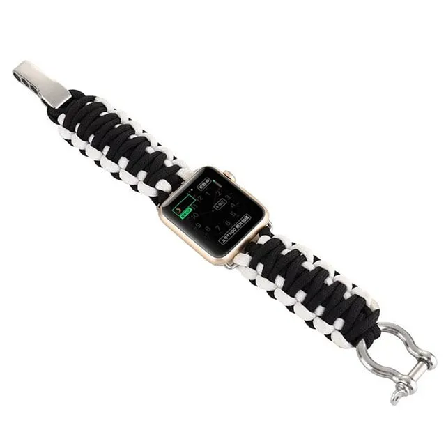 Paracord 550 Bolt Clasp Apple Watch Band for Series 3,4,5,6/ 38-44MM