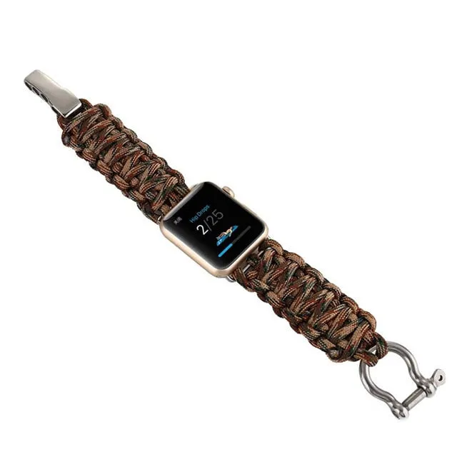 Paracord 550 Bolt Clasp Apple Watch Band for Series 3,4,5,6/ 38-44MM