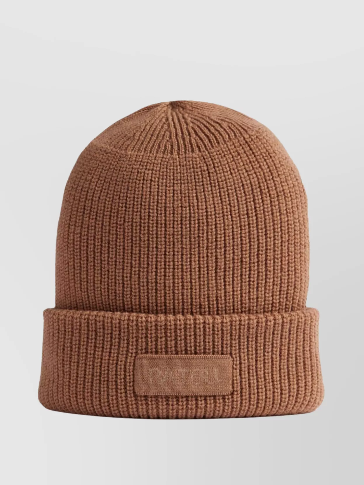 Patou   Ribbed texture knitted wool hat