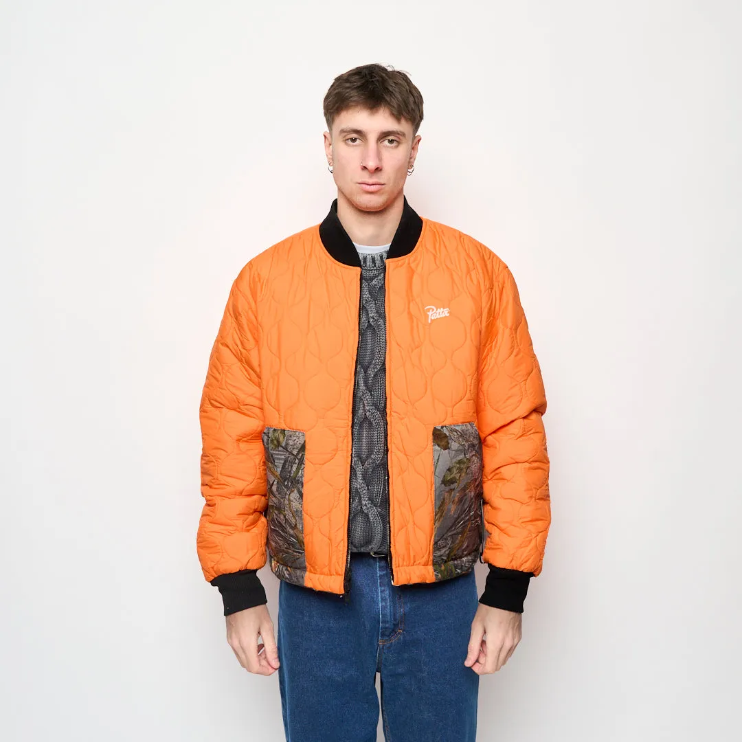 Patta - Nature Print Reversible Canvas Bomber Jacket (Multicolor)