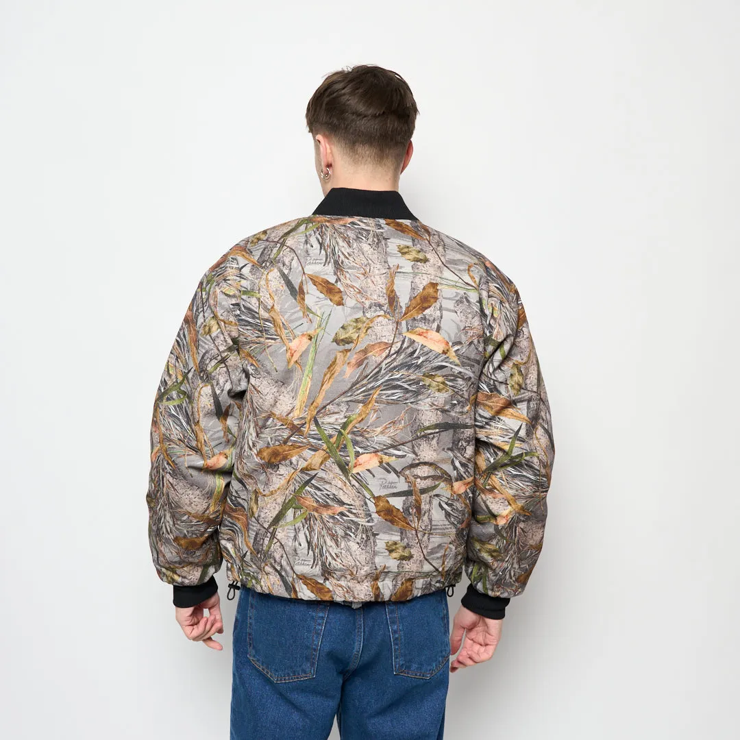 Patta - Nature Print Reversible Canvas Bomber Jacket (Multicolor)