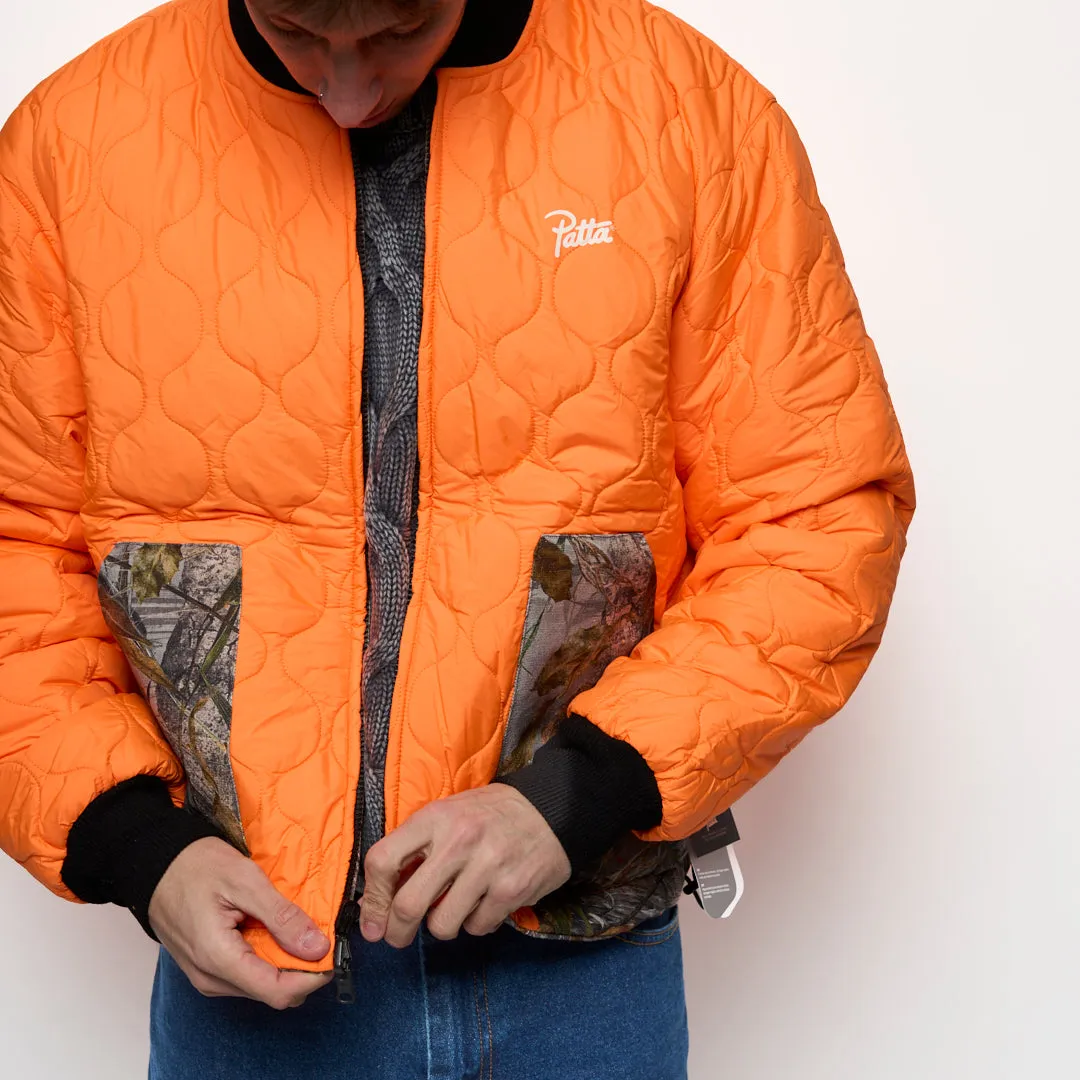 Patta - Nature Print Reversible Canvas Bomber Jacket (Multicolor)