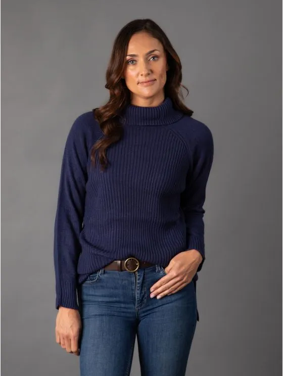 Petri Ribbed Jumper in Denim Blue