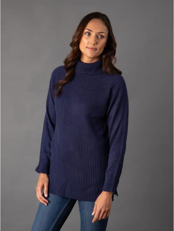 Petri Ribbed Jumper in Denim Blue