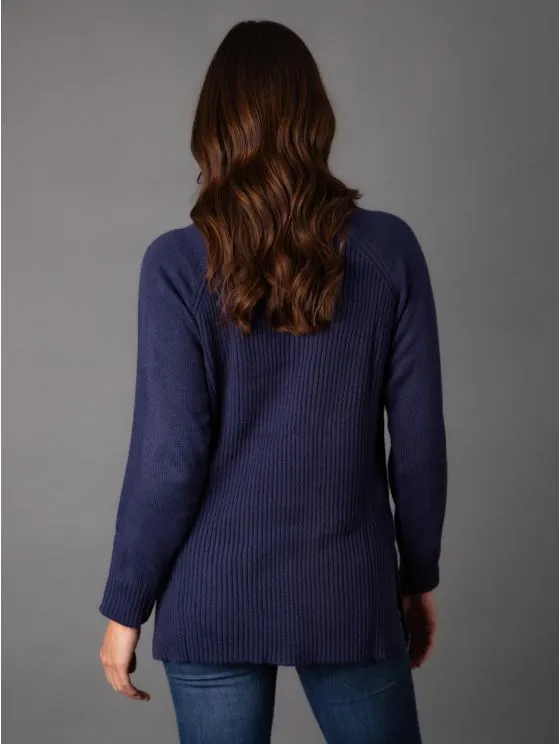 Petri Ribbed Jumper in Denim Blue